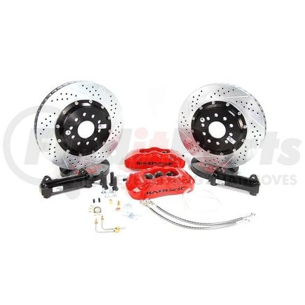 Baer 4301352R Baer Brakes 14" Pro+ Front Brake Kit, Red, SDZ