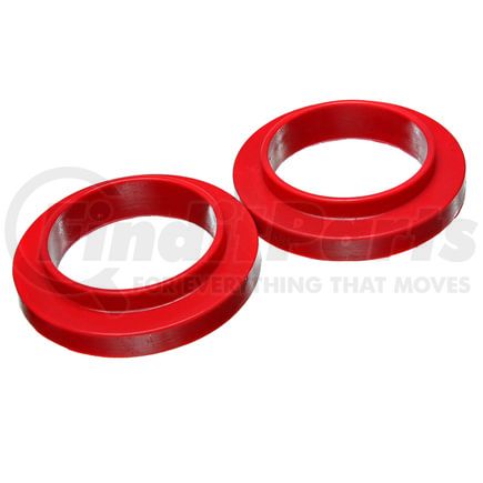Energy Suspension 9.6120R Coil Spring Isolator Set; Red; ID 3.75 in.; OD 5 7/16 in.; H-1 1/8 in.; Performance Polyurethane;
