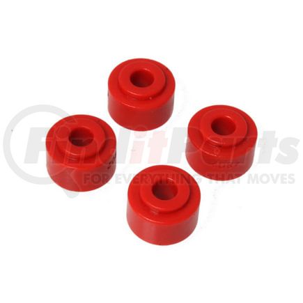 Energy Suspension 98103R Sway Bar End Link; Red; Full Size Truck Style; Grommets Only; ID 7/16 in.; Nipple OD 7/8 in.; OD 1.25 in.; Overall Length .75in.; 4 pc.;