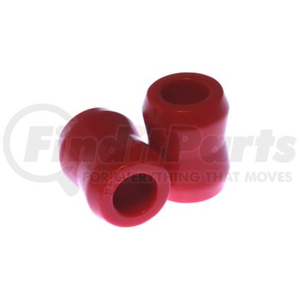 Energy Suspension 98108R Universal Shock Eyes; Red; Front And Rear; Standard Hourglass Shaped Style; ID 0.75 in.; L-1 7/16 in.; w/2 Bushings; Performance Polyurethane;