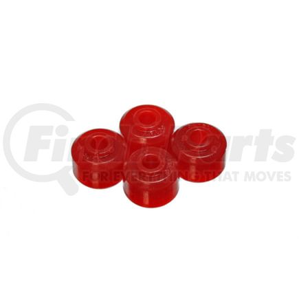 Energy Suspension 9.8146R Universal Shock Eyes; Red; Front And Rear; Shock Tower Bayonet End Style; 5/8 in. Nipple; ID 3/8 in.; 7/8 in. Thick; w/4 Grommets; Performance Polyurethane;