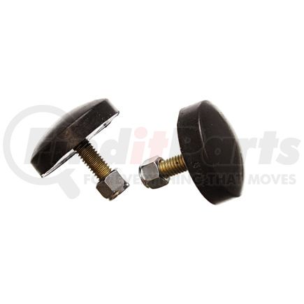 Energy Suspension 99102G Control Arm Bump Stop Set; Black; Front; Low Profile Button Head Style; H-11/16 in.; Dia. 2 in.; Incl. 2 Per Set; Performance Polyurethane;