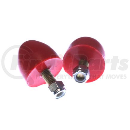 Energy Suspension 99103R Universal Bump Stop Set; Red; Smaller Bullet Shaped; H-1 9/16 in.; 1.5 in. Dia.; Incl. 2 Per Set; Performance Polyurethane;