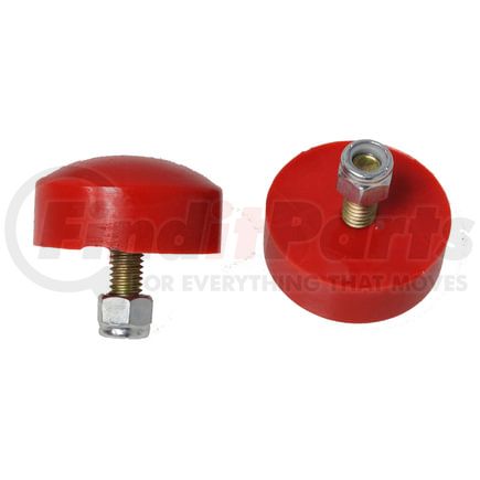 Energy Suspension 99116R Universal Bump Stop Set; Red; Button Head Style; H-1 in.; Dia. 2 in.; Incl. 2 Per Set; Performance Polyurethane;
