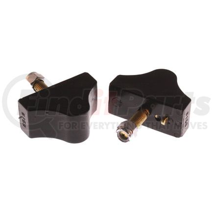 Energy Suspension 99154G Universal Bump Stop Set; Black; Single Hump Early GM Style; H-1 11/16 in.; L-2.5 in.; W-1 1/8 in.; Incl. 2 Per Set; Performance Polyurethane;