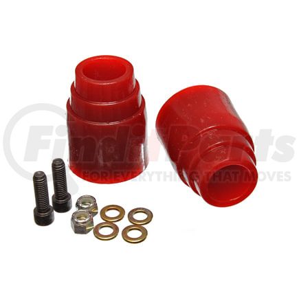 Energy Suspension 99155R Bump Stop Set; Red; Rear; Incl. 2 Per Set; Performance Polyurethane;