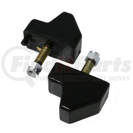 Energy Suspension 99150G Control Arm Bump Stop Set; Black; Front; GM Style; H-2 in.; L-2.25 in.; W-1 1/16 in.; Locating Pin At 1 in. Offset; Incl. 2 Per Set; Performance Polyurethane;