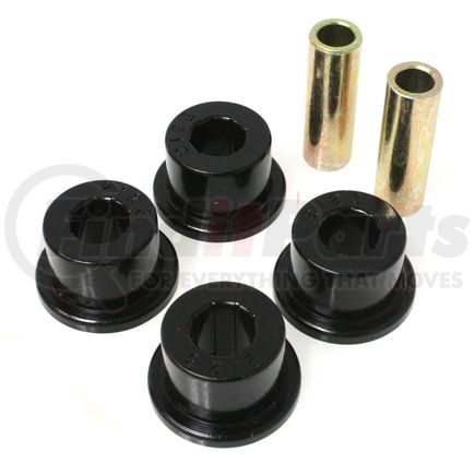 Energy Suspension 99483G Universal Link Bushings; Black; Flange Type; 1.510 in. OD Bush; .0.5 in. ID Sleeve; Performance Polyurethane;