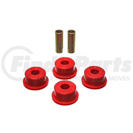 Energy Suspension 9.9485R Universal Link Bushings; Red; Flange Type; 2.040 in. OD Bush; 5/8 in. ID Sleeve; Performance Polyurethane;