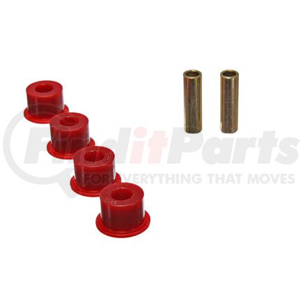Energy Suspension 9.9488R Universal Link Bushings; Red; Flange Type; 1.760 in. OD Bush; 5/8 in. ID Sleeve; Performance Polyurethane;