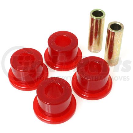 Energy Suspension 9.9483R Universal Link Bushings; Red; Flange Type; 1.510 in. OD Bush; .0.5 in. ID Sleeve; Performance Polyurethane;