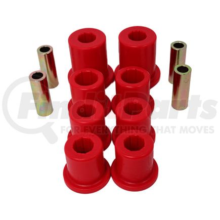 Energy Suspension 83128R Control Arm Bushing Set; Red; Front; Must Reuse All Metal Hardware; Performance Polyurethane;