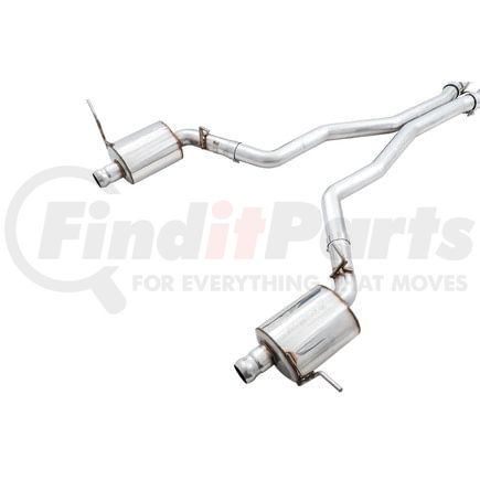 AWE 3015-31017 AWE Touring Edition Exhaust for Jeep Grand Cherokee SRT and Trackhawk - for use with stock tips