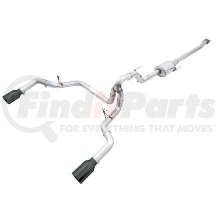 AWE 3015-33119 DUAL SPLT REAR FORD F150 5' CHROME