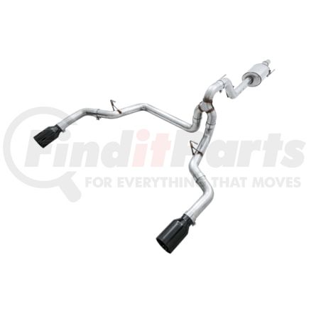 AWE 3015-33120 AWE 0FG Dual Exit Exhaust for 15+ F-150 - 5 Diamond Black Tips"