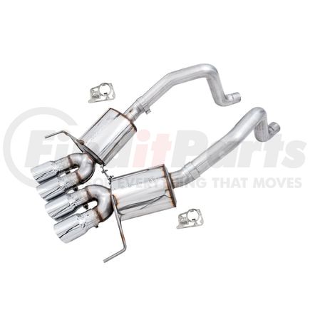 AWE 3015-42133 AWE Touring Edition Axleback Exhaust for C7 Corvette Stingray / Z51 / Grand Sport / Z06 / ZR1 -- Chrome Silver Tips (please note: some Corvettes require AFM valve simulators)