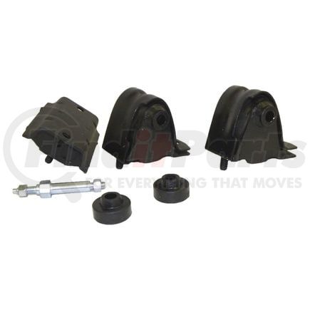 Crown 52019201K Engine Mount Kit; Incl. 2 Engine Mounts/1 Transmission Mount/2 Insulators/1 Stud;