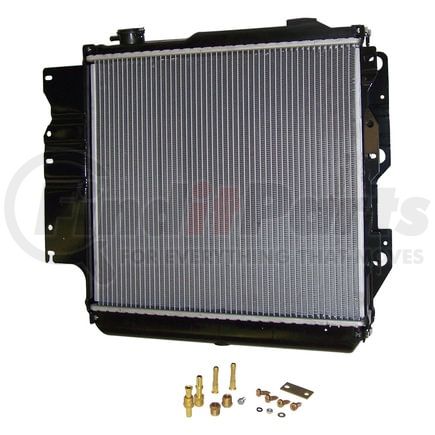 Crown 52080183 Radiator; 18 1/2 in. x 22 in. Core; 2 Row; Left Hand Drive;