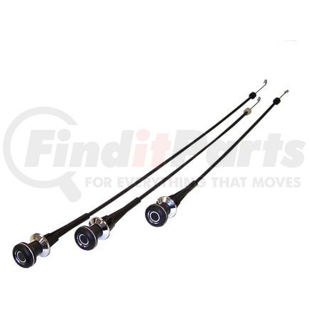 Crown 5463657K HVAC Cable Kit; 3 Piece; Heater/Temp/Air;