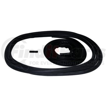 Crown 55019988K Windshield Channel Weatherstrip Set; Includes Windshield Weatherstrip; Windshield Molding;