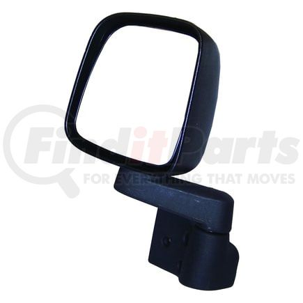 Crown 55395061AB Door Mirror and Arm; Left; Black; Direct Bolt On;