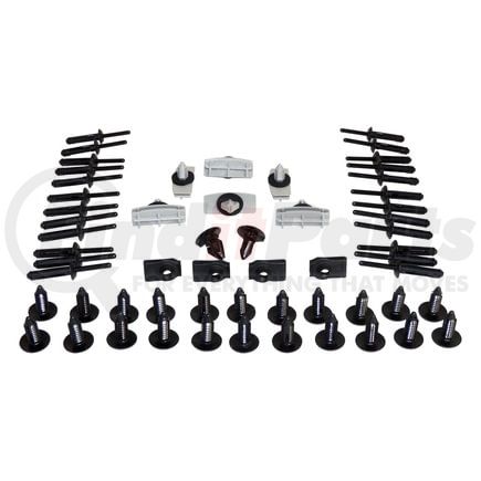 Crown 5KHK Fender Flare Hardware Kit; Includes Clips; Rivets; Retainers; U-Nuts;