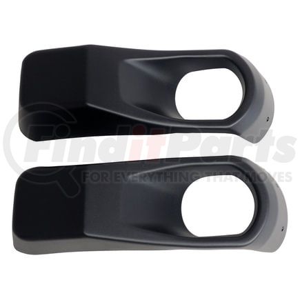 Crown 68295558K Fog Light Bezel Set; w/ Steel Bumper;