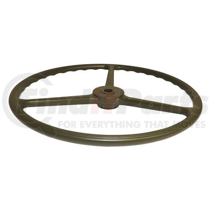 Crown 7375336 Steering Wheel; Green; 17 in. Diameter; 3 Spokes; 36 Splines; Replaces Original Sheller Type;