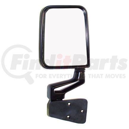 Crown 82201773 Door Mirror and Arm; Left; Black; Door Mount;