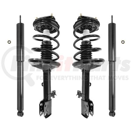Unity Automotive 4-11891-259820-001 Front and Rear Suspension Strut and Coil Spring Assembly Shock Absorber Kit