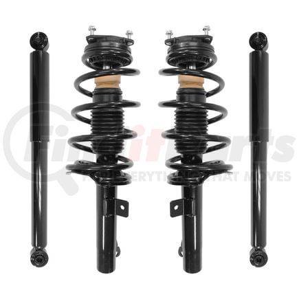 Unity Automotive 4-13061-259220-001 Front and Rear Suspension Strut and Coil Spring Assembly Shock Absorber Kit