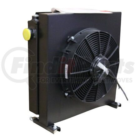 Parker Hannifin ULDC-016-A-000SW Hydraulic Cooling Fan Motor Oil Cooler - ULDC Series, Air/Oil, 12 VDC
