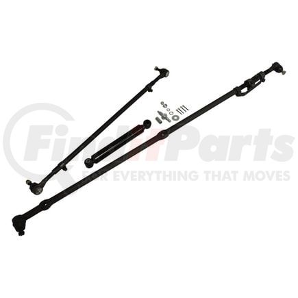Crown SK3 Steering Kit; Incl. All 4 Tie Rod Ends/Adjusters With Hardware/Steering Stabilizer; w/LHD;