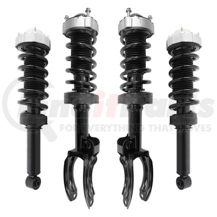 Unity Automotive 4-11147-15240-001 Front and Rear Suspension Strut and Coil Spring Assembly Kit