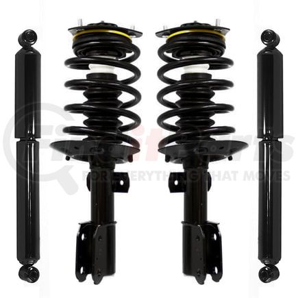 Unity Automotive 4-11190-251130-001 Front and Rear Suspension Strut and Coil Spring Assembly Shock Absorber Kit