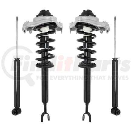 Unity Automotive 4-11230-257060-001 Front and Rear Suspension Strut and Coil Spring Assembly Shock Absorber Kit