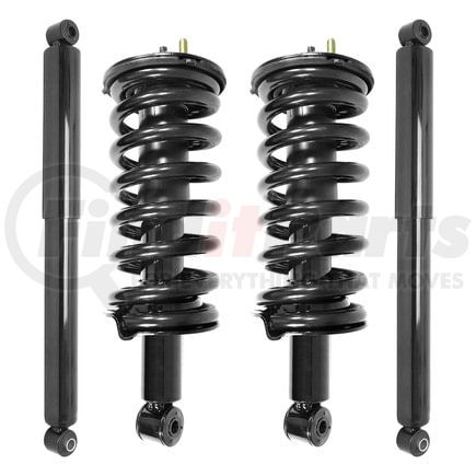Unity Automotive 4-11300-255400-001 Front and Rear Suspension Strut and Coil Spring Assembly Shock Absorber Kit