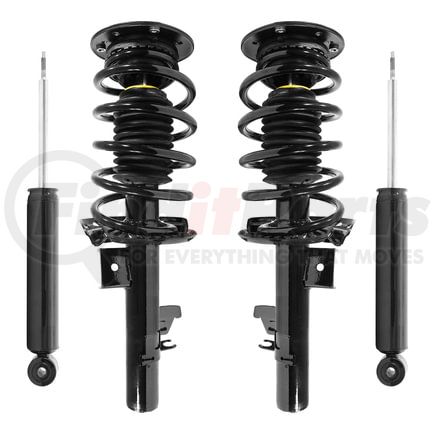 Unity Automotive 4-11493-259310-001 Front and Rear Suspension Strut and Coil Spring Assembly Shock Absorber Kit