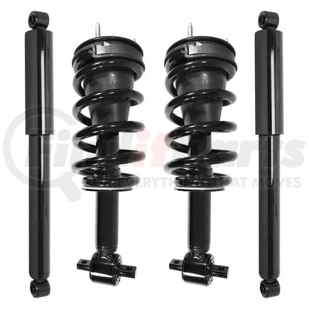 Unity Automotive 4-11590-251400-001 Front and Rear Suspension Strut and Coil Spring Assembly Shock Absorber Kit