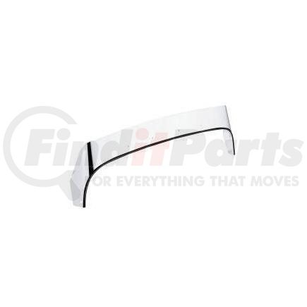 Aranda F3109 Hood Bug Shield - 6", Stainless Steel, For Freightliner Classic/Condo