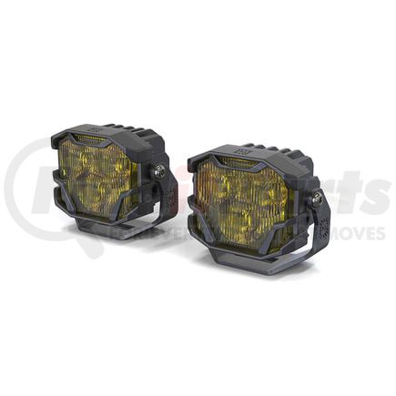 Morimoto BAF0062 Morimoto 4Banger 2.0 NCS LED Pods (SAE Wide / Yellow)(Set)