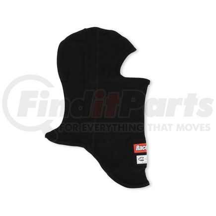 Racequip 433991 SFI 3.3 FR SINGLE LAYER HOOD BLACK