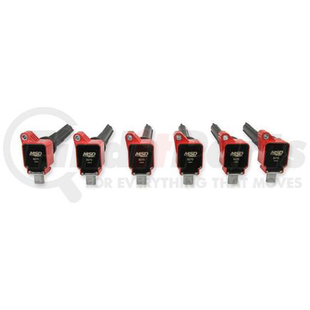 MSD 82706 MSD Ignition Coil - Ford EcoBoost - 3.5L V6 - Red - 6-Pack