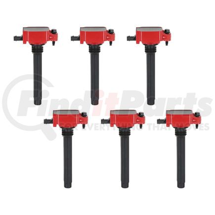 MSD 82736 MSD Ignition Coil - Blaster - Chrysler V6 - Red - 6-Pack