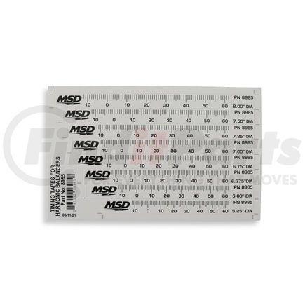 MSD 8985 MSD Timing Tape - Harmonic Balancer - 5.25" to 8.00"