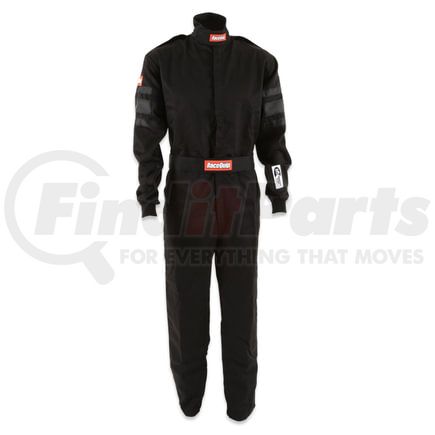 Racequip 110005 SFI-1 1-L SUIT  BLACK LAR