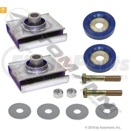 Automann M17451KUB2 Engine Mount, Poly "Ultra Blue" Rear 2-Side Set for IHC