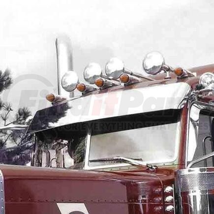 TRUX TSUN-PET379LB Sun Visor - 14" Boltless, For Peterbilt 379 Standard Cab, 1987+