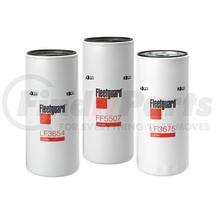 Fleetguard MK12932 Service Filter Kit-LF3620(2), FF5206, FS19513, WF20