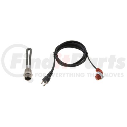 Phillips & Temro 860-3243 Threaded Oil Immersion Heater-with Cordset, 120V, 300 Watts, 3/4" NPT, 5.5" Element